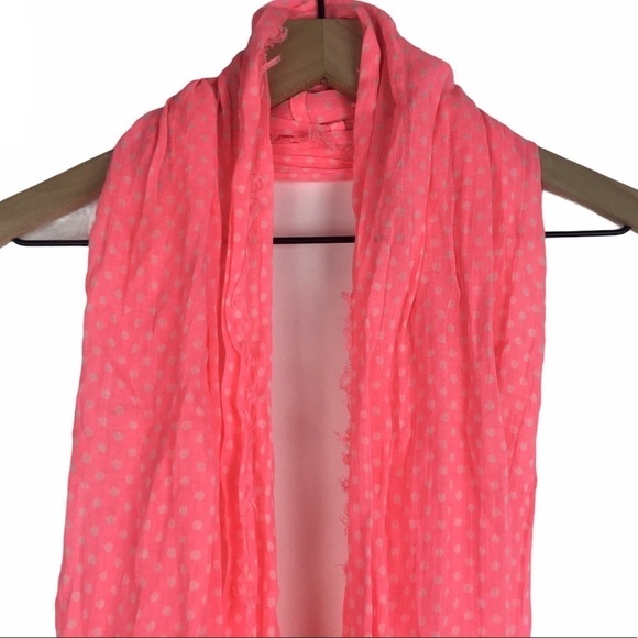 AMERICAN EAGLE Scarf Infinity Dots Neon Southwestern Embroidered Fringe Tassel - Picture 4 of 16